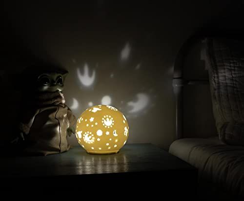 The Mandalorian Grogu Ceramic LED Mood Light - 6 Inches Tall