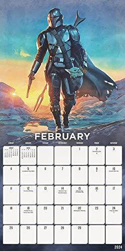 2024 Wall Calendar & Push Pins - The Mandalorian