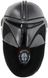 Boys Mandalorian Slipper, Mando Helmet, Grey/Black, Size 12 Big Kid