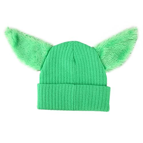 The Mandalorian Grogu Inspired Green Cuff Beanie