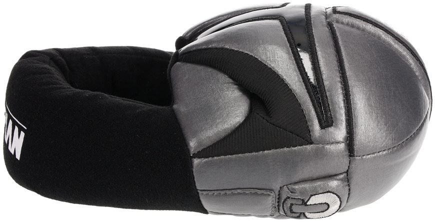 Boys Mandalorian Slipper, Mando Helmet, Grey/Black, Size 12 Big Kid