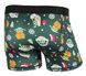 Men's Grogu Baby Yoda Holiday Boxer Briefs Underwear, Green Medium