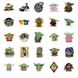 Baby Yoda Stickers - 50 Pcs, Mandalorian Decals for Flask, Laptop, Guitar, Car