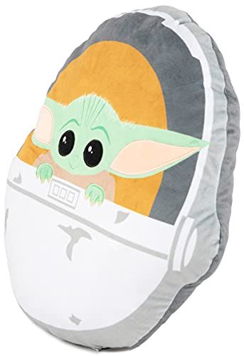 Baby Yoda Flat Pillow The Mandalorian, Super Soft Throw, 17 Inches