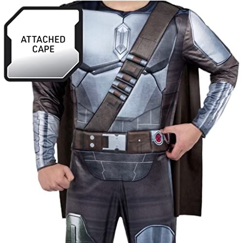 Adult Men's Halloween Cosplay Costume The Mandalorian, Padded Jumpsuit, XL