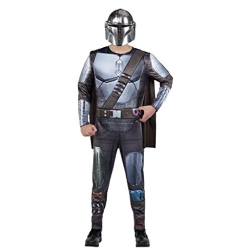 Adult Men's Halloween Cosplay Costume The Mandalorian, Padded Jumpsuit, XL