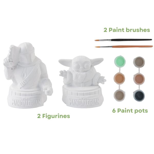 Baby Yoda Paint Your Own Figurines Set, Arts and Crafts