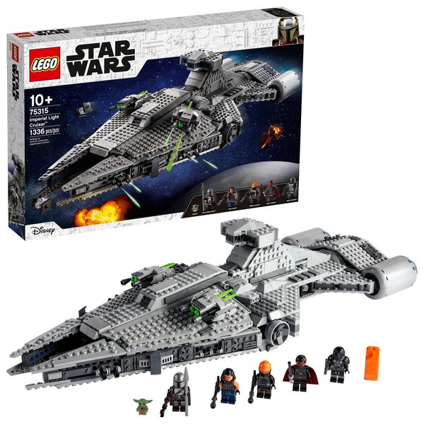 Imperial Light Cruiser The Mandalorian 75315 Toy Building Kit, 1336 Pieces, 5 Minifigures