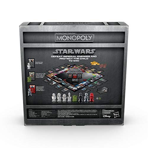 Monopoly The Mandalorian Edition Board Game Protect The Child from Imperial Enemies