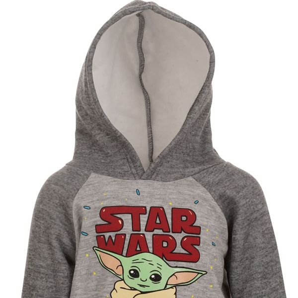 Baby Yoda Little Boys Fleece Hoodie & Pants The Mandalorian Gray 6