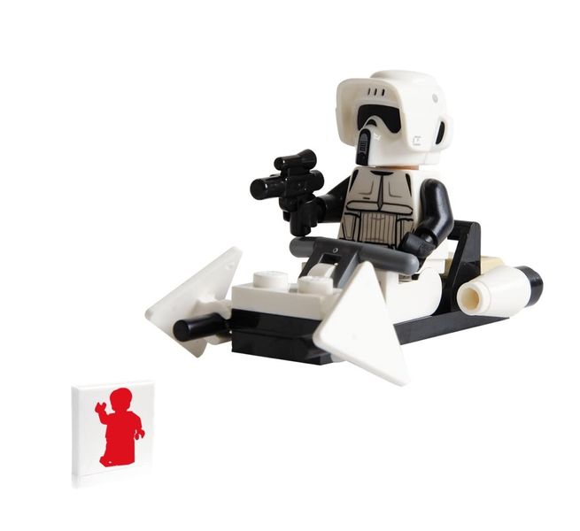 Imperial Scout Trooper Minifigure with Blaster, Speeder Bike The Mandalorian