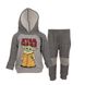 Baby Yoda Little Boys Fleece Hoodie & Pants The Mandalorian Gray 6