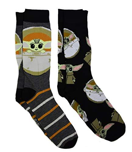 The Mandalorian The Child Crew Socks 2 Pack for Men