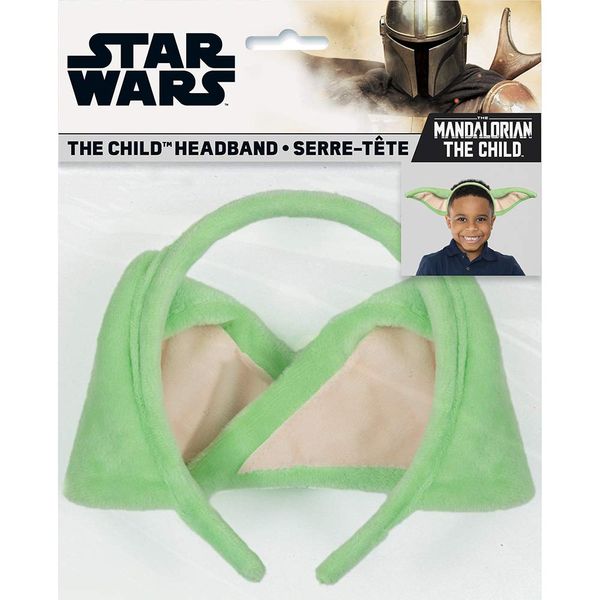 Mandalorian The Child Headband in Green & Pink - Baby Yoda Design