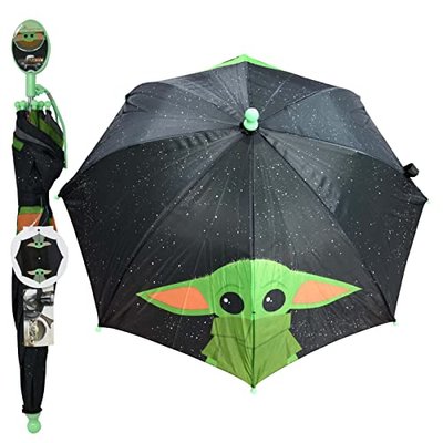 Baby Yoda Mandalorian Umbrella with Clamshell Handle