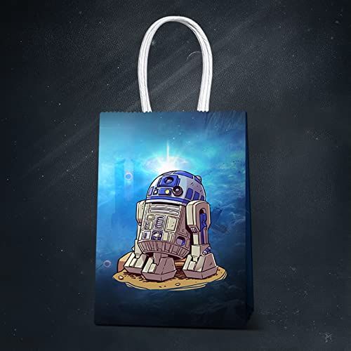 16 Pcs Mandalorian Yoda Theme Birthday Party Decorations Gift Bags - for Yoda Goodie Bags Party Supplies