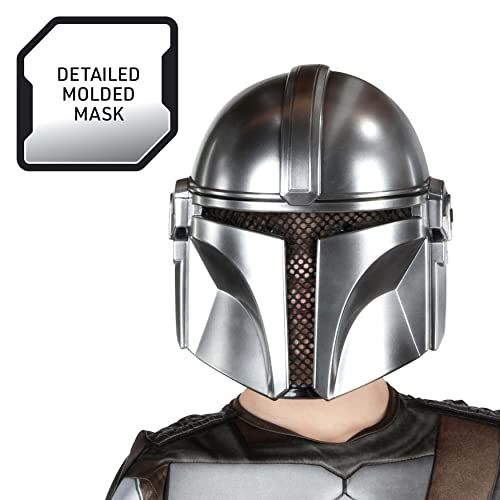 Boys Deluxe Mandalorian Costume - Kids Halloween Costume, Child Officially Licensed, Large