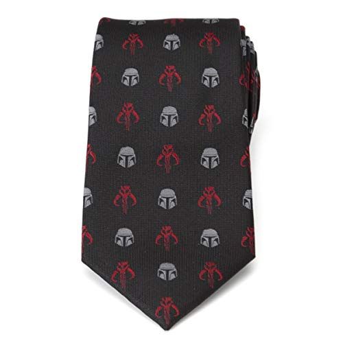 Mando Black Red Men's Tie - The Mandalorian Official Merch