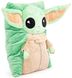 Mandalorian Baby Yoda Grogu 3D Snuggle Pillow 15" - Super Soft