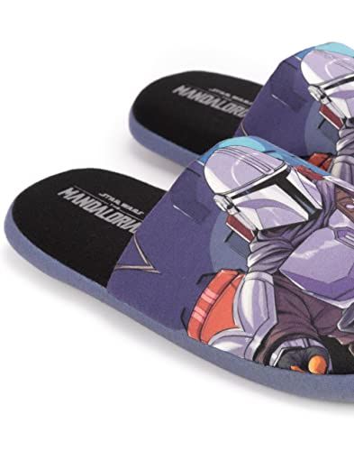 The Mandalorian Slippers - Mens Baby Yoda House Shoes, Size 7-8 UK