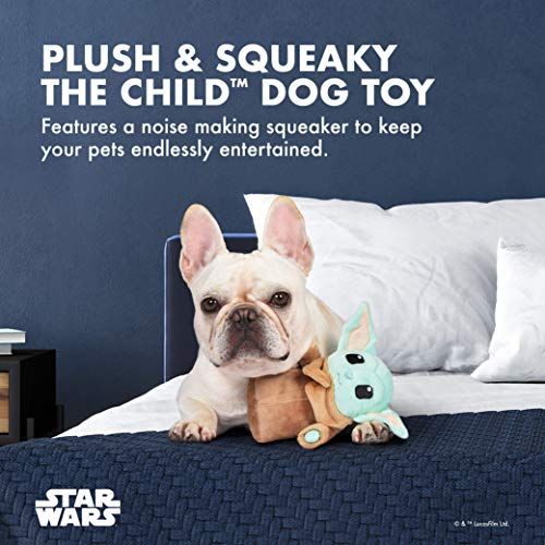 Mandalorian The Child Plush Dog Toy - 6 Inch, Soft & Safe Fabric Squeaky Toy for Pets