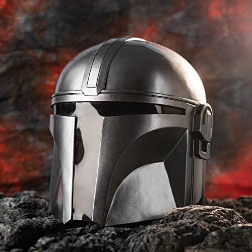 Men Helmet Deluxe Mandalorian Helmet Resin Full Head Mask for Men - Halloween Cosplay Costume Accessories