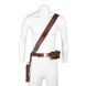 Belt with Holster - Brown PU Leather Mandalorian Cosplay Costume Prop, Large